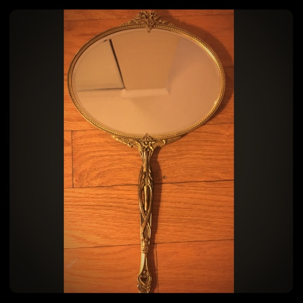 Rare Vintage Handheld Mirror